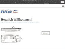 Tablet Screenshot of hilleboote.de